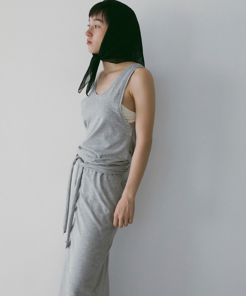 anuke（アンヌーク）の「Sleeveless Cut Onepiece（ワンピース・レディース・グレー/ブラック・36inch/38inch）」の8枚目の写真