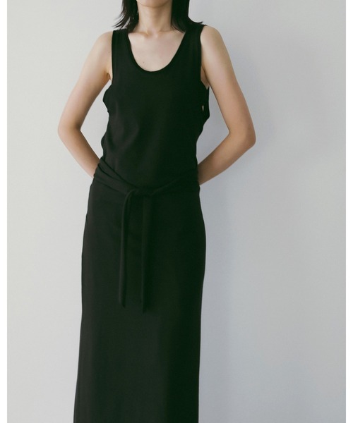 anuke（アンヌーク）の「Sleeveless Cut Onepiece（ワンピース・レディース・グレー/ブラック・36inch/38inch）」の5枚目の写真