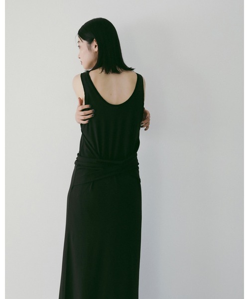 anuke（アンヌーク）の「Sleeveless Cut Onepiece（ワンピース・レディース・グレー/ブラック・36inch/38inch）」の6枚目の写真