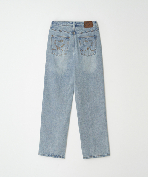 RONRON(ロンロン)の「SIDE LINE STRAIGHT DENIM LIGHT BLUE(デニムパンツ・レディース・その他・SMALL/MEDIUM)」の9枚目の写真