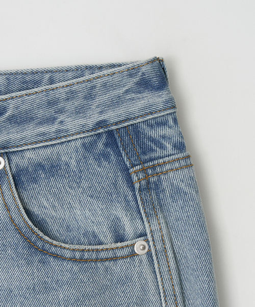 RONRON(ロンロン)の「SIDE LINE STRAIGHT DENIM LIGHT BLUE(デニムパンツ・レディース・その他・SMALL/MEDIUM)」の11枚目の写真