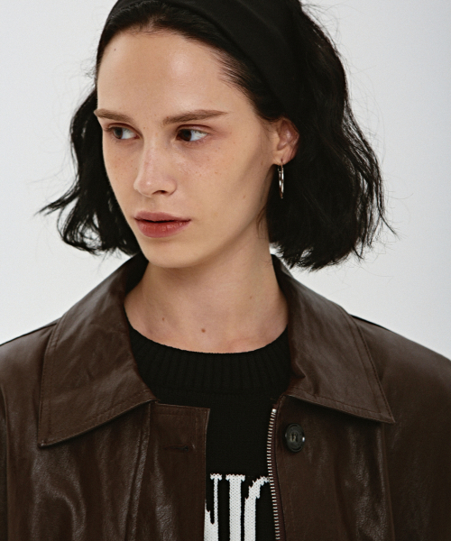 NICK&NICOLE(ニックアンドニコール)の「CLASSIC STRING MIDI LEATHER PADDING_BROWN(ダウンジャケット/コート・レディース・その他・FREE)」の2枚目の写真
