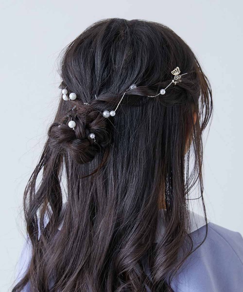フォーマルにも和装にも】えらべるパールヘアアクセサリー（その他ヘア