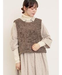 Samansa Mos2 | 前後2WAYボアベスト(ベスト)