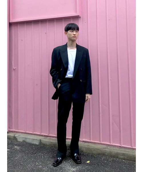 MUSINSA STANDARD（ムシンサスタンダード）の「セミワイドスリット隠しバンディングスラックス[ブラック]（スラックス・メンズ・その他・42/30/26/27/28/29）」の3枚目の写真