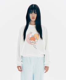 YOUHEE（ユヒ）の「YOUHEE x LITTLE TWIN STAR GRAPHIC TERRY MOON SWEATSHIRTS（ルームウェア/パジャマ）」