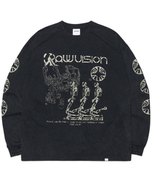 NOMANUAL | S.I LONG SLEEVE TEE - WASHED BLACK(Tシャツ/カットソー)