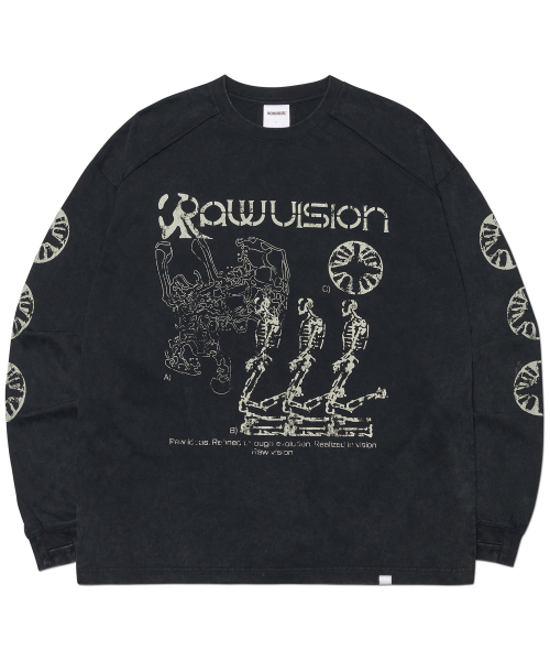 NOMANUAL(NOMANUAL)の「S.I LONG SLEEVE TEE - WASHED BLACK(Tシャツ/カットソー・レディース・その他・MEDIUM/LARGE/X-LARGE)」の1枚目の写真