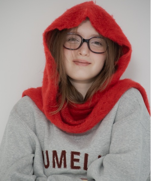 モヘアフードマフラー（マフラー）｜jumelle（ジュメロ）の