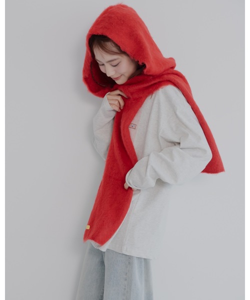 モヘアフードマフラー（マフラー）｜jumelle（ジュメロ）の