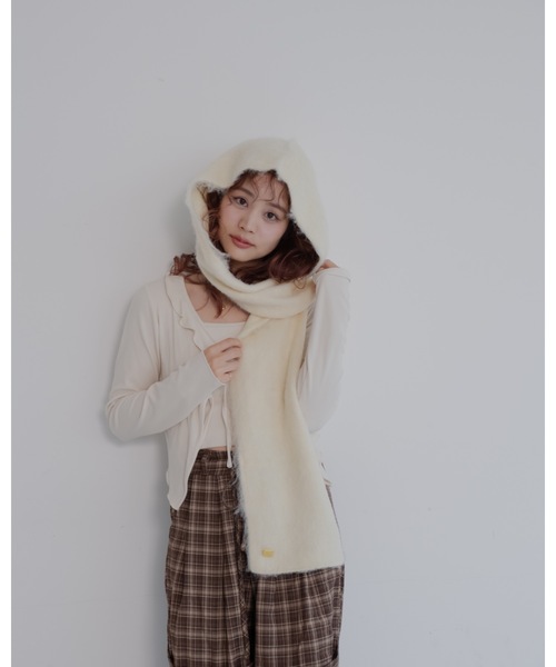 JUMELLE（ジュメロ）の「モヘアフードマフラー（マフラー）」 - WEAR