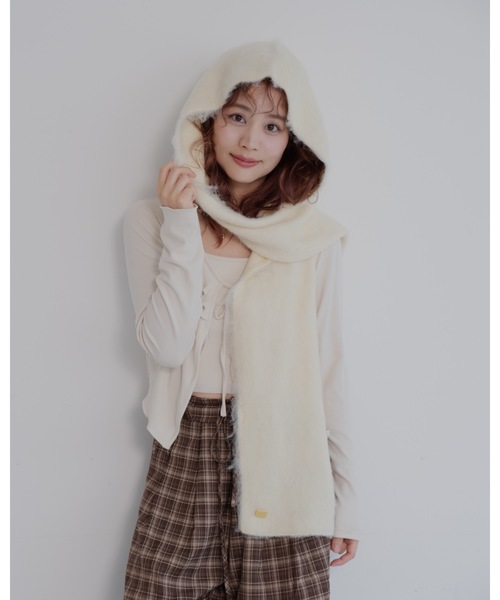 JUMELLE（ジュメロ）の「モヘアフードマフラー（マフラー）」 - WEAR