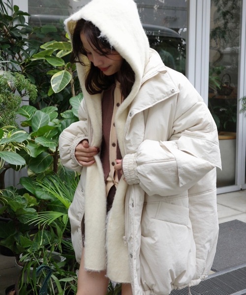 モヘアフードマフラー（マフラー）｜jumelle（ジュメロ）の