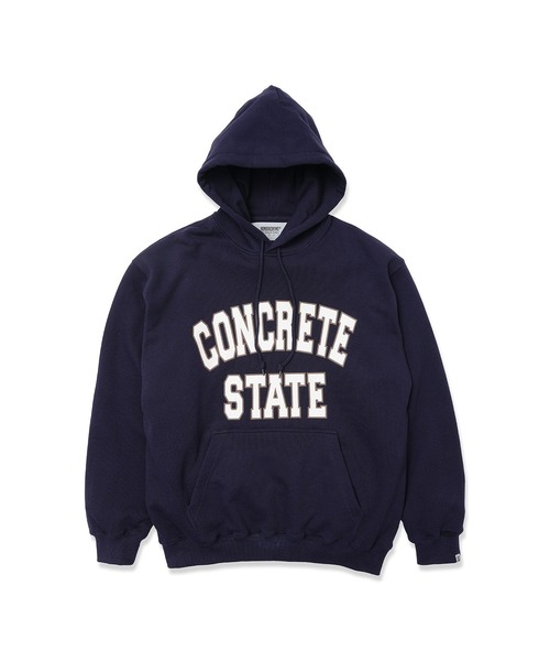 Hombre Nino（オンブレニーニョ）の「Hombre Nino PULLOVER HOODIE (CONCRETE STATE) HN0252-CT003（パーカー・メンズ・ネイビー/グレー・MEDIUM/LARGE/X-LARGE）」の5枚目の写真