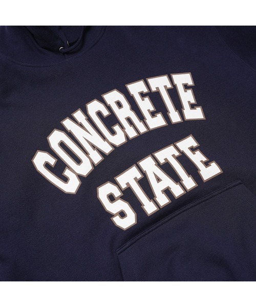 Hombre Nino（オンブレニーニョ）の「Hombre Nino PULLOVER HOODIE (CONCRETE STATE) HN0252-CT003（パーカー・メンズ・ネイビー/グレー・MEDIUM/LARGE/X-LARGE）」の6枚目の写真