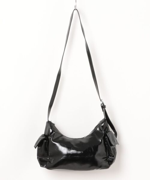 セール】レザーライクマルチポケットショルダーバッグ（ハンドバッグ