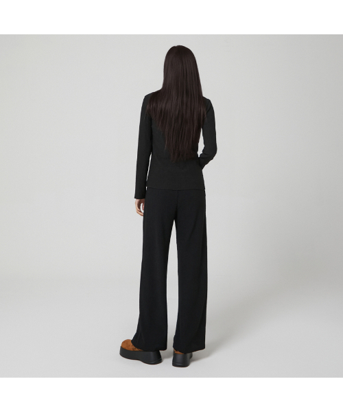 LAP(ラップ)の「プリーツカーディガンTシャツ AR3CT864(カーディガン/ボレロ・レディース・ブラック・FREE)」の3枚目の写真