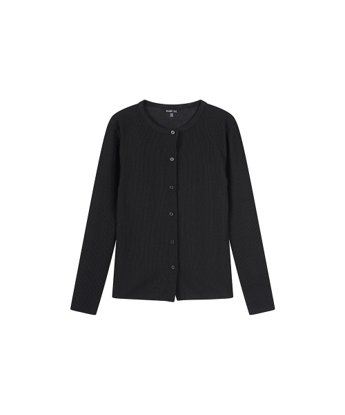 LAP(ラップ)の「プリーツカーディガンTシャツ AR3CT864(カーディガン/ボレロ・レディース・ブラック・FREE)」の4枚目の写真