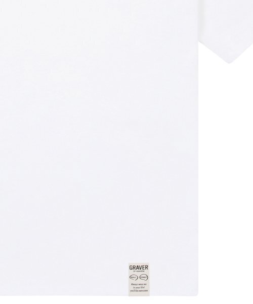 GRAVER（グレーバー）の「[ユニセックス]イエロースリングスモールドローイングスマイル半袖Tシャツ_ホワイト（Tシャツ/カットソー・レディース・ホワイト・X-LARGE/SMALL/MEDIUM/LARGE）」の5枚目の写真