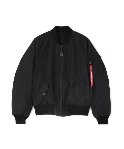 Alpha Industries(アルファインダストリーズ)の「Alpha Industries/アルファ インダストリーズ/REVERSIBLE ONION QUILTED MA-1 FLIGHT JACKET/リバーシブル オニオン キルテッド エムエーワン フライト ジャケット(MA-1・メンズ・ブラック/オリーブ系・M/2XL/XL/L)」の2枚目の写真