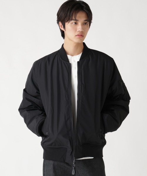 Alpha Industries(アルファインダストリーズ)の「Alpha Industries/アルファ インダストリーズ/REVERSIBLE ONION QUILTED MA-1 FLIGHT JACKET/リバーシブル オニオン キルテッド エムエーワン フライト ジャケット(MA-1・メンズ・ブラック/オリーブ系・M/2XL/XL/L)」の2枚目の写真