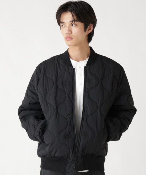 Alpha Industries(アルファインダストリーズ)の「Alpha Industries/アルファ インダストリーズ/REVERSIBLE ONION QUILTED MA-1 FLIGHT JACKET/リバーシブル オニオン キルテッド エムエーワン フライト ジャケット(MA-1・メンズ・ブラック/オリーブ系・M/2XL/XL/L)」の4枚目の写真