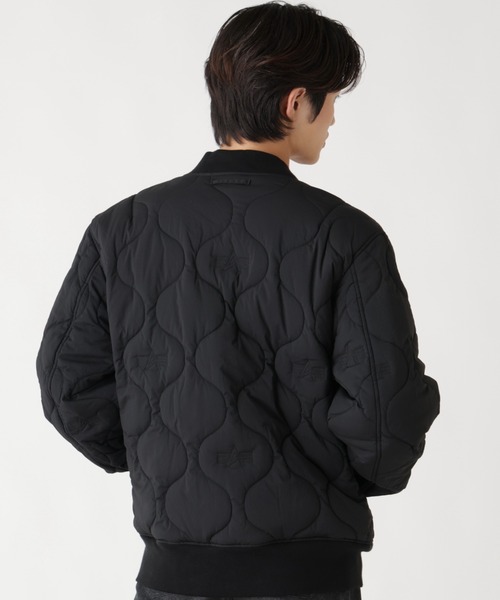 Alpha Industries(アルファインダストリーズ)の「Alpha Industries/アルファ インダストリーズ/REVERSIBLE ONION QUILTED MA-1 FLIGHT JACKET/リバーシブル オニオン キルテッド エムエーワン フライト ジャケット(MA-1・メンズ・ブラック/オリーブ系・M/2XL/XL/L)」の5枚目の写真