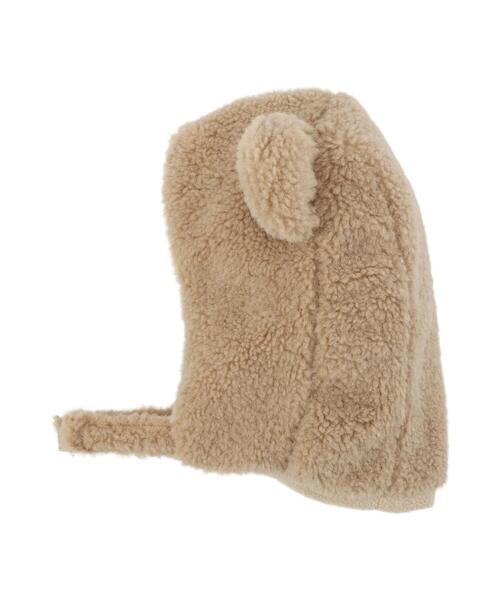 Samansa Mos2 Lagom（サマンサモスモスラーゴム）の「クマ耳ボアフード（ハット・キッズ・キナリ/ベージュ・小(S)/中(M)）」の5枚目の写真