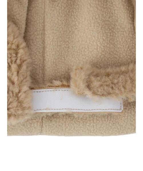 Samansa Mos2 Lagom（サマンサモスモスラーゴム）の「クマ耳ボアフード（ハット・キッズ・キナリ/ベージュ・小(S)/中(M)）」の7枚目の写真