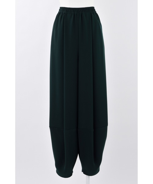 ENFOLD(エンフォルド)の「PEツイル ゴムハーレムパンツ(その他パンツ・レディース・ダークグリーン・34/36)」の1枚目の写真