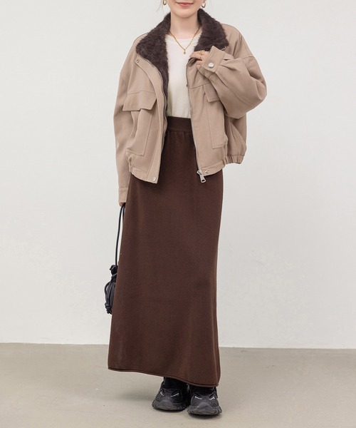 DAY CLOSET(デイ クローゼット)の「何気ない日も、きれいに見せる。長袖クルーネックリブニットトップス レディース(ニット/セーター・レディース・サンドベージュ/ホワイト系その他/ダークブラウン/ホワイト/グレー/ブラック/レッド・FREE)」の15枚目の写真