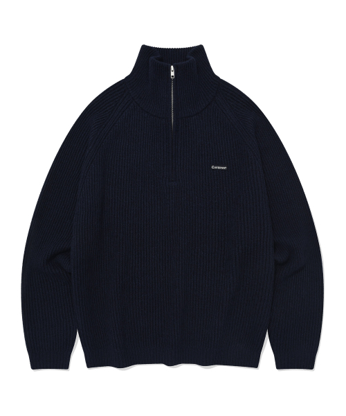 COVERNAT（カバーナット）の「アセンティックワッペンハーフジップニットダークネイビー（ニット/セーター・レディース・その他・X-LARGE/SMALL/MEDIUM/LARGE）」の3枚目の写真