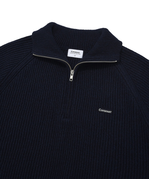 COVERNAT（カバーナット）の「アセンティックワッペンハーフジップニットダークネイビー（ニット/セーター・レディース・その他・X-LARGE/SMALL/MEDIUM/LARGE）」の4枚目の写真