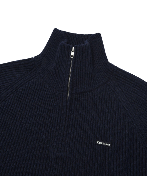 COVERNAT（カバーナット）の「アセンティックワッペンハーフジップニットダークネイビー（ニット/セーター・レディース・その他・X-LARGE/SMALL/MEDIUM/LARGE）」の5枚目の写真