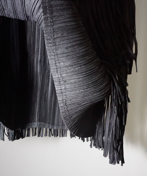 chuclla（チュクラ）の「レイヤードフリンジ ロングスカート chw25a139（スカート・レディース・ブラック・FREE）」の14枚目の写真