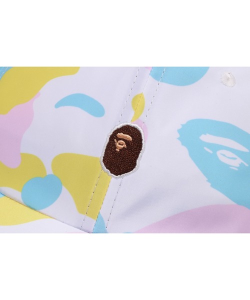 A BATHING APE(アベイシングエイプ)の「MULTI CAMO ONE POINT PANEL CAP(キャップ・メンズ・ホワイト・FREE)」の4枚目の写真