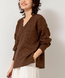 NOLLEY’S Sophi | 《手洗い可能》モヘヤスパンコールVネックプルオーバー(ニット/セーター)