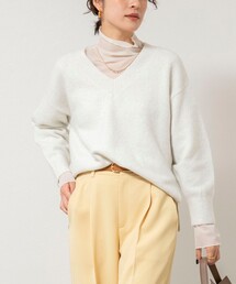 NOLLEY’S Sophi | 《手洗い可能》モヘヤスパンコールVネックプルオーバー(ニット/セーター)