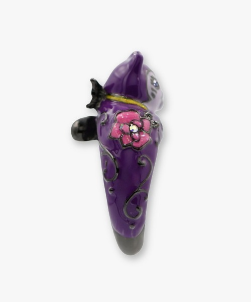 ANNA SUI(アナスイ)の「招き猫モチーフ リング(リング・レディース・パープル・L/LL)」の3枚目の写真