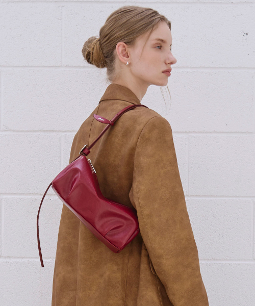 mur（ミュール）の「Bento bag(10color)（ショルダーバッグ・レディース・ライトイエロー/ブラウン/カーキ/ブラック/ダークブラウン/Cream/バーガンディー/ダークブラウン系/ベージュ系/スカイブルー系・FREE）」の13枚目の写真