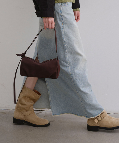 mur（ミュール）の「Bento bag(10color)（ショルダーバッグ・レディース・ライトイエロー/ブラウン/カーキ/ブラック/ダークブラウン/Cream/バーガンディー/ダークブラウン系/ベージュ系/スカイブルー系・FREE）」の17枚目の写真