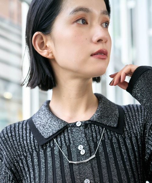 HARE(ハレ)の「2WAYヘンケイモチーフタイネックレス(HARE)(ネックレス・レディース・シルバー/シルバー系その他・FREE)」の5枚目の写真