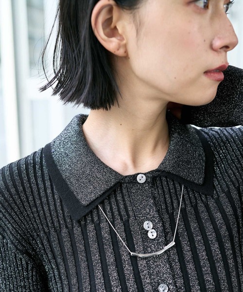 HARE(ハレ)の「2WAYヘンケイモチーフタイネックレス(HARE)(ネックレス・レディース・シルバー/シルバー系その他・FREE)」の7枚目の写真