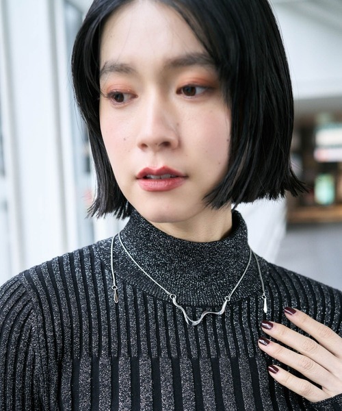 HARE(ハレ)の「2WAYヘンケイモチーフタイネックレス(HARE)(ネックレス・レディース・シルバー/シルバー系その他・FREE)」の8枚目の写真