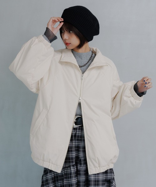 PAGEBOY（ページボーイ）の「レトロウインドブレーカー（ナイロンジャケット・レディース・ブラック/オフホワイト・FREE）」の16枚目の写真