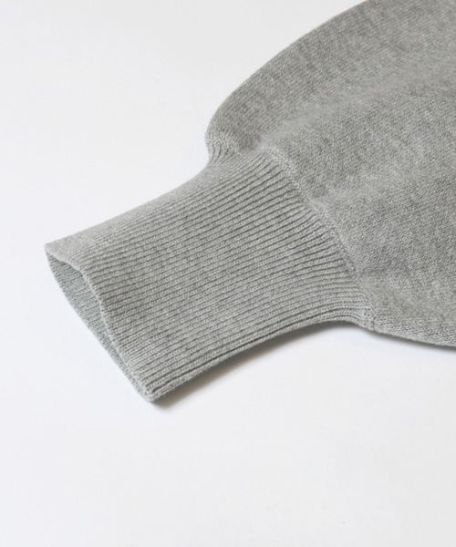 coca(coca)(コカ)の「スウェットライクニット プリントトップス(ニット/セーター・レディース・グレー/チャコール・L/M/S)」の17枚目の写真