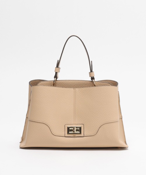 GLOBAL WORK(グローバルワーク)の「メタルワンハンドル2WAYバック/620978(ショルダーバッグ・レディース・アイボリー/ブラック/ベージュ系その他2・ONE SIZE)」の15枚目の写真