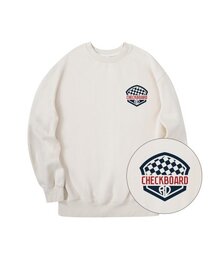 チェックボードスウェットクリーム