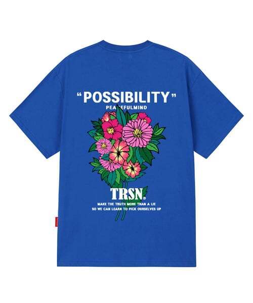 TRIPSHION(トリップション)の「POSSIBILITY FLOWER Tシャツ - ブルー(Tシャツ/カットソー・メンズ・その他・LARGE/MEDIUM/X-LARGE)」の1枚目の写真