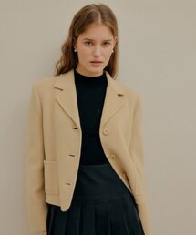 YUPPE（ヨッペ）の「LINE HANDMADE JACKET_YELLOW（チェスターコート）」